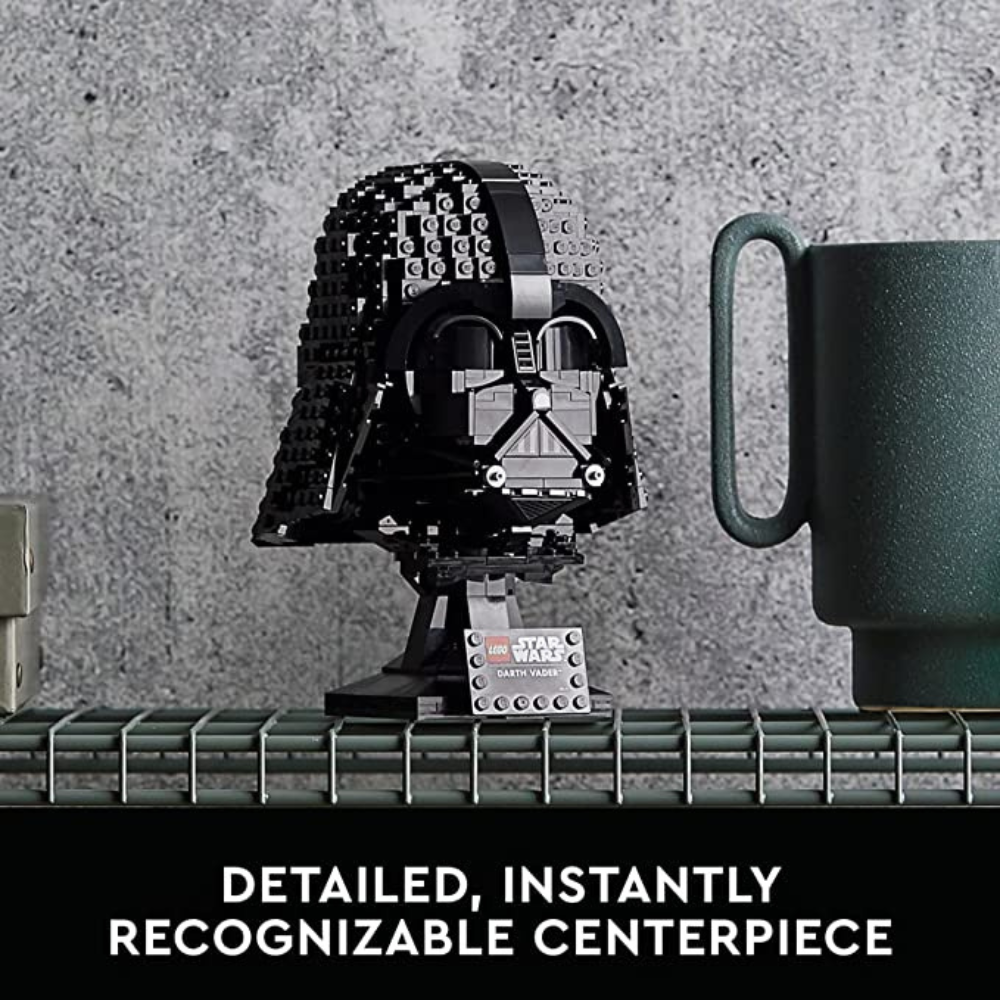 LEGO Star Wars Darth Vader Helmet 75304 Set, Mask Display Model Kit for Adults to Build