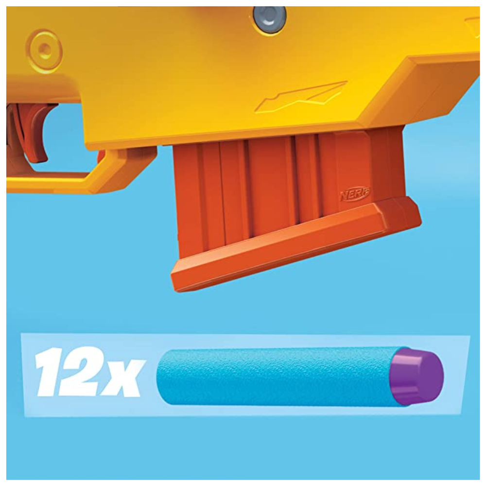 NERF Fortnite BASR-L Bolt Action, Clip Fed Blaster -- Includes Removable Scope, 6-Dart Clip and 12 Official Elite Darts