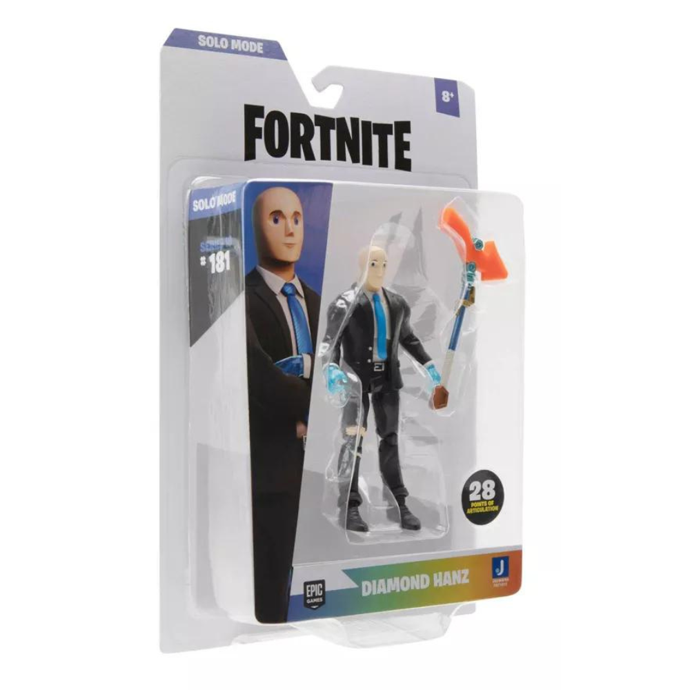 Fortnite 4" Solo Mode Diamond Hanz Articulated Action Figure