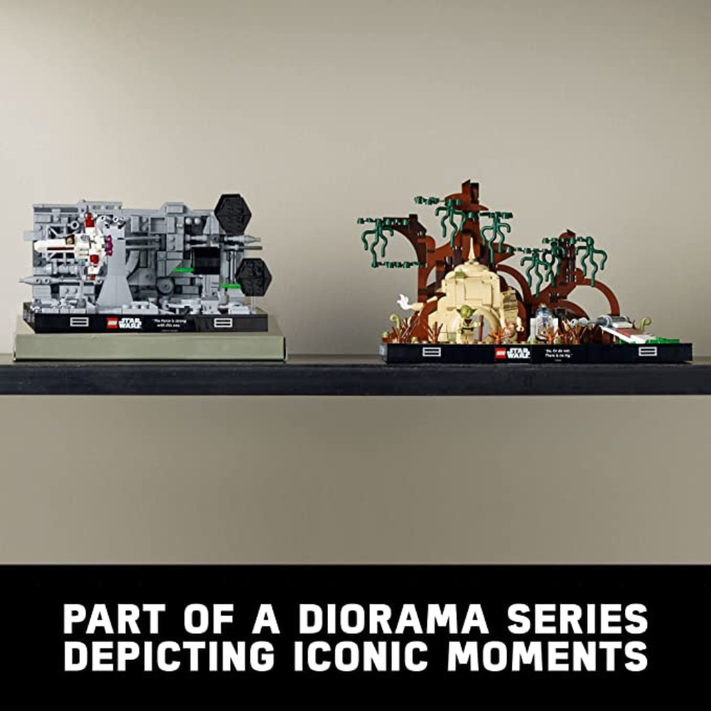 LEGO Star Wars Dagobah Jedi Training Diorama 75330 Set for Adults, with Yoda, R2-D2 and Luke Skywalker’s X-Wing