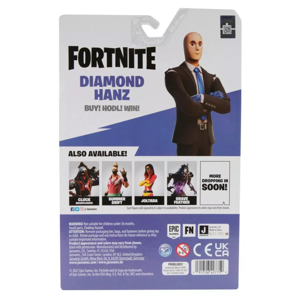 Fortnite 4" Solo Mode Diamond Hanz Articulated Action Figure