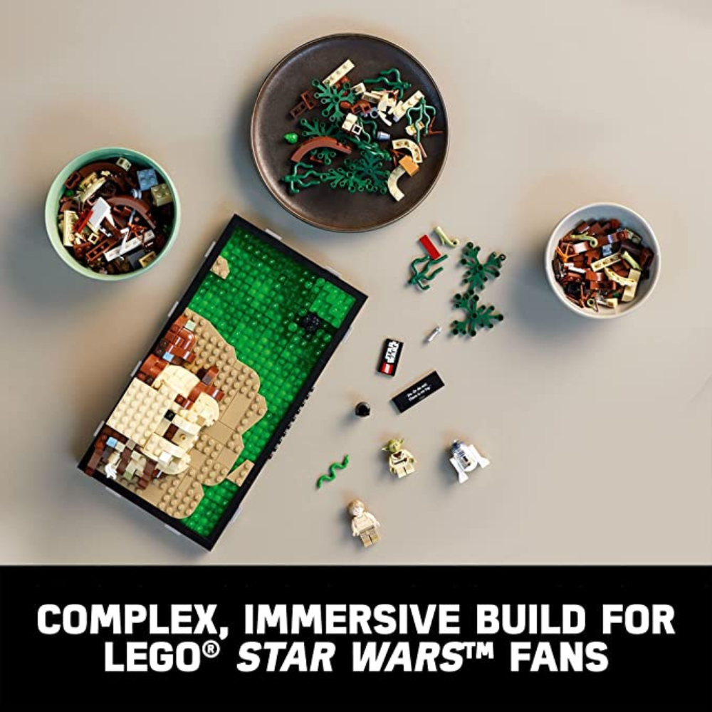 LEGO Star Wars Dagobah Jedi Training Diorama 75330 Set for Adults, with Yoda, R2-D2 and Luke Skywalker’s X-Wing